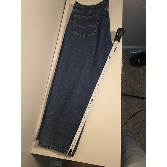 Levi's 550 Relaxed Fit men's 46x29 jeans dark wash Casual StreetWear Big&Tall - Picture 6 of 8
